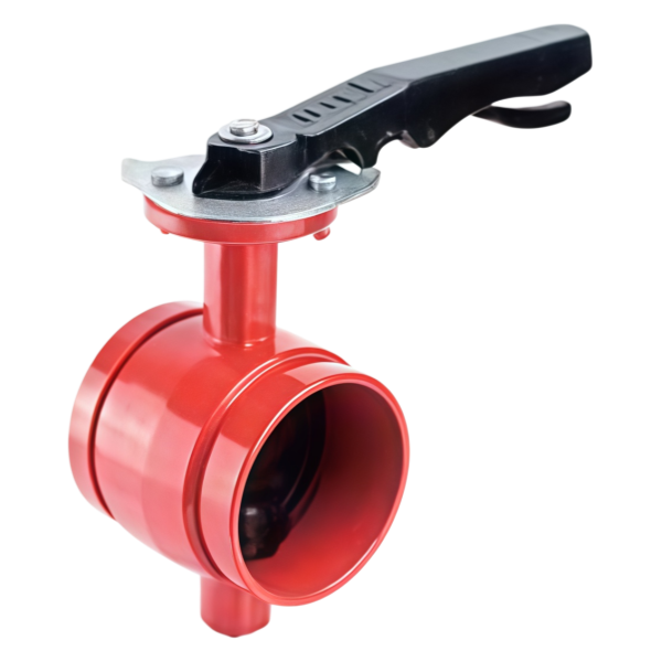 Grooved Butterfly Valve with Lever Handle