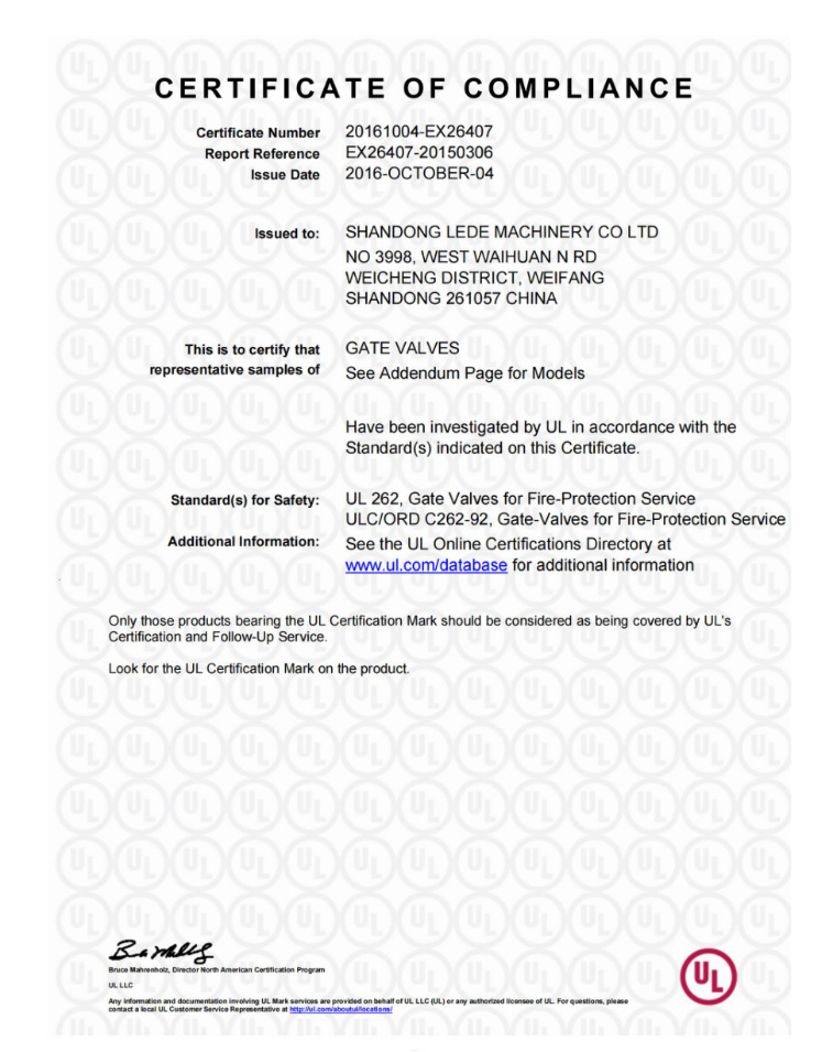 CERTIFICATE OF COMPLIANCE